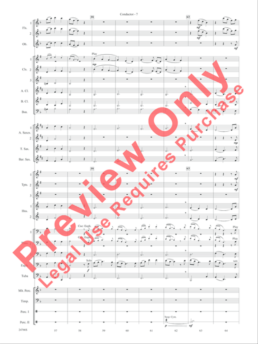 Folk Songs from the British Isles Concert Band scores gallery preview page 10