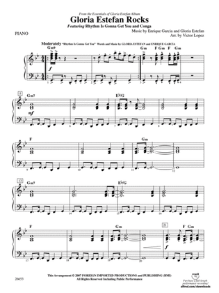 Gloria Estefan Rocks: Piano Accompaniment