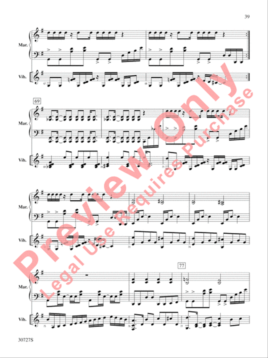 The Gershwin Mallet Collection Percussion scores gallery preview page 40