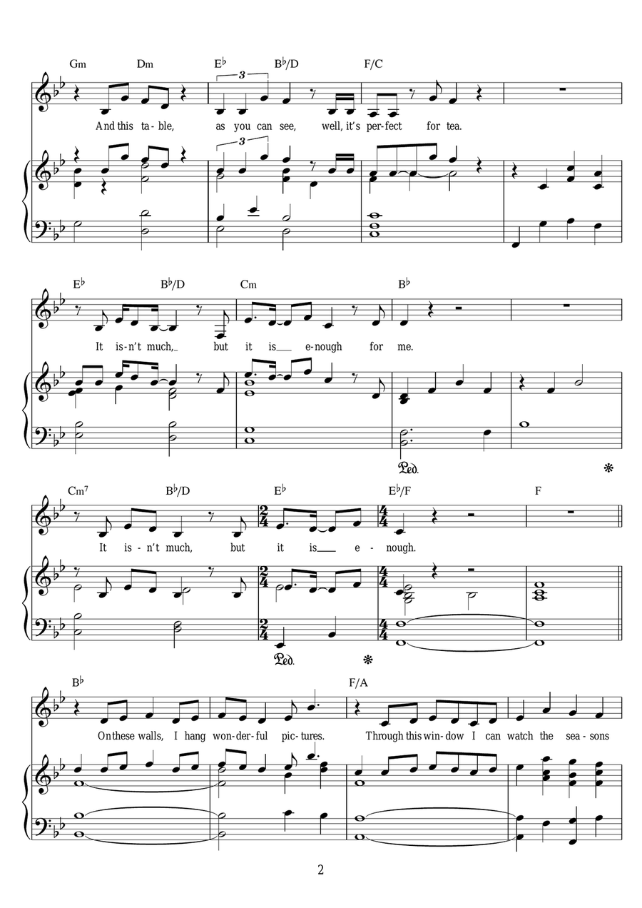 My House (from Matilda The Musical) Piano, Vocal scores gallery preview page 2