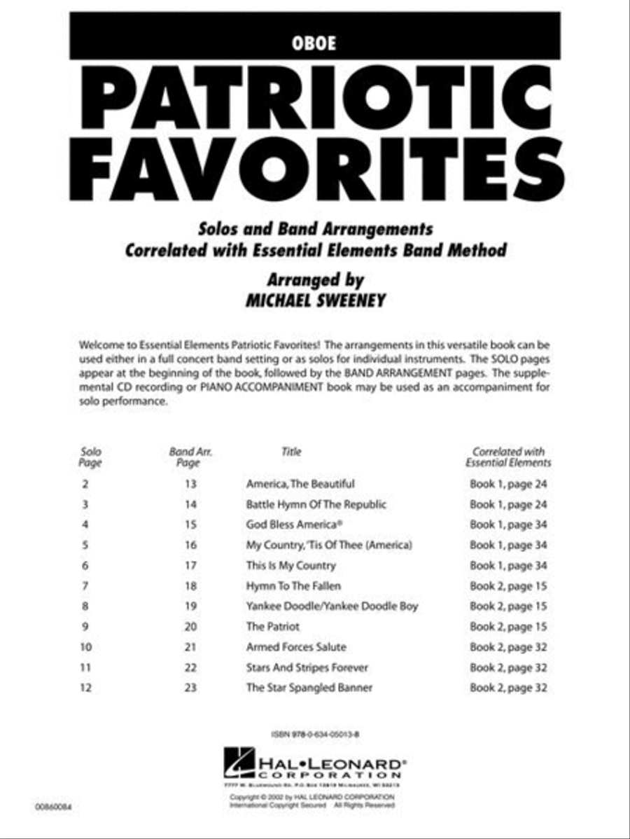 Patriotic Favorites Concert Band Methods scores gallery preview page 3