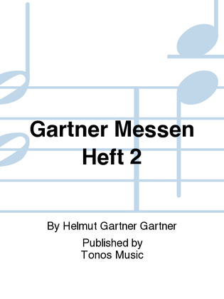 Book cover for Gartner Messen Heft 2