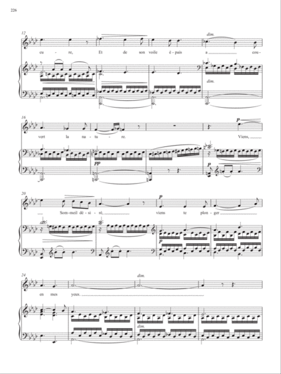 Op. 48, No. 5: PÃ¨re du doux repos from Songs of Gouvy, V1 Piano Accompaniment scores gallery preview page 3
