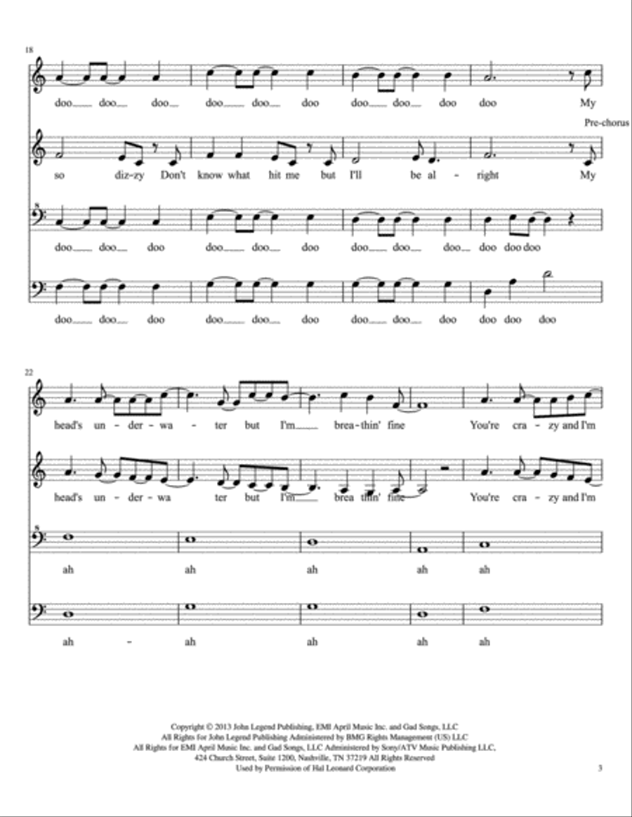 All Of Me All Of Me 4-Part scores gallery preview page 3