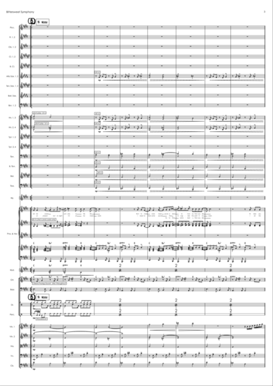 Bittersweet Symphony Full Orchestra scores gallery preview page 3