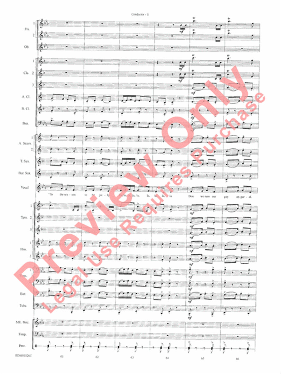 The Ultimate Christmas Sing-Along Concert Band scores gallery preview page 13