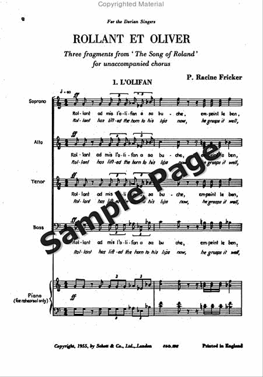 Rollant et Oliver 4-Part scores gallery preview page 3