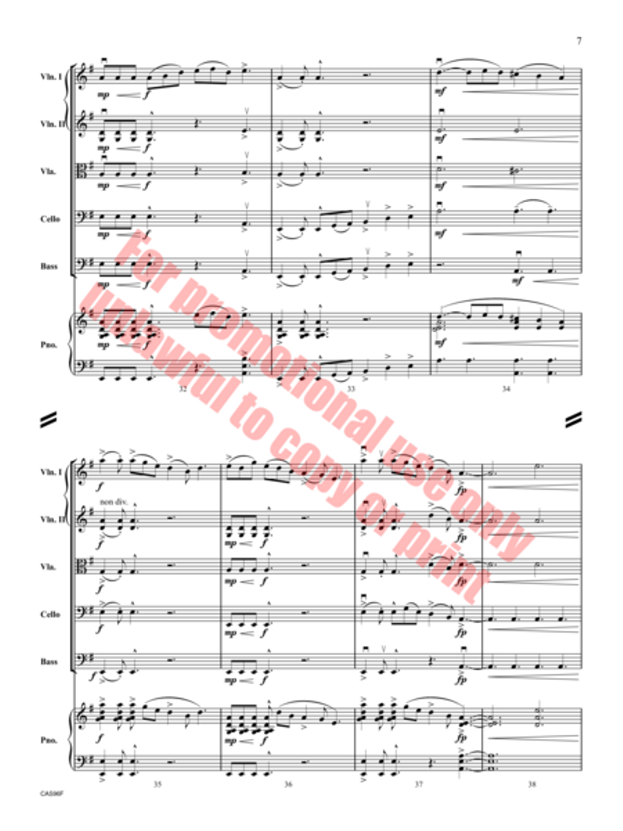 Reels and Reverie String Orchestra scores gallery preview page 8