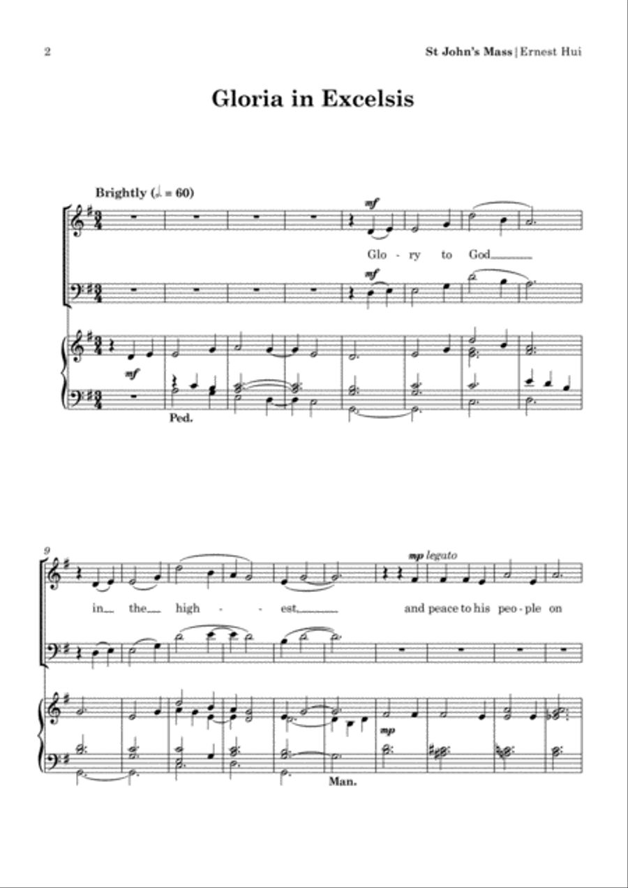 St John's Mass (2019) St John's Mass (2019) 4-Part scores gallery preview page 4