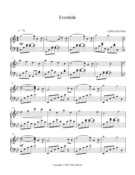 Eventide, original piano solo image number null