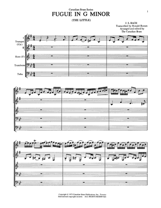 Book cover for Fugue in G minor (arr. Ronald Romm) - Full Score