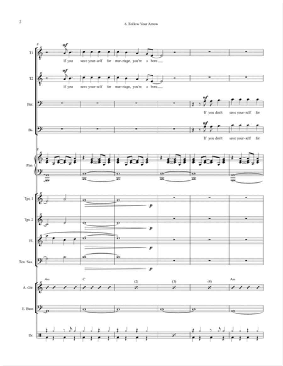 Follow Your Arrow Large Ensemble scores gallery preview page 2