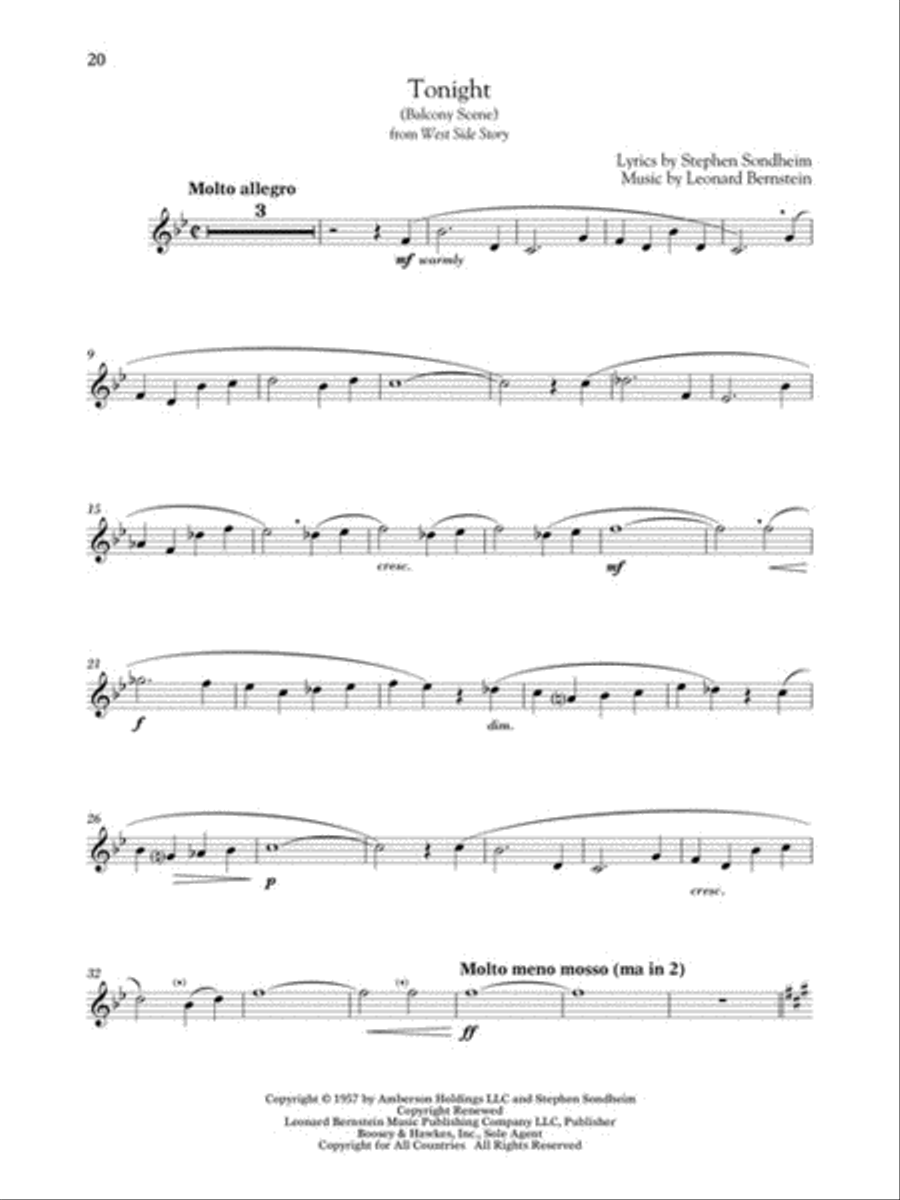 Broadway Songs for Classical Players - Trumpet and Piano Trumpet Solo scores gallery preview page 5