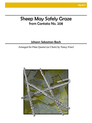 Book cover for Sheep May Safely Graze for Flute Quartet