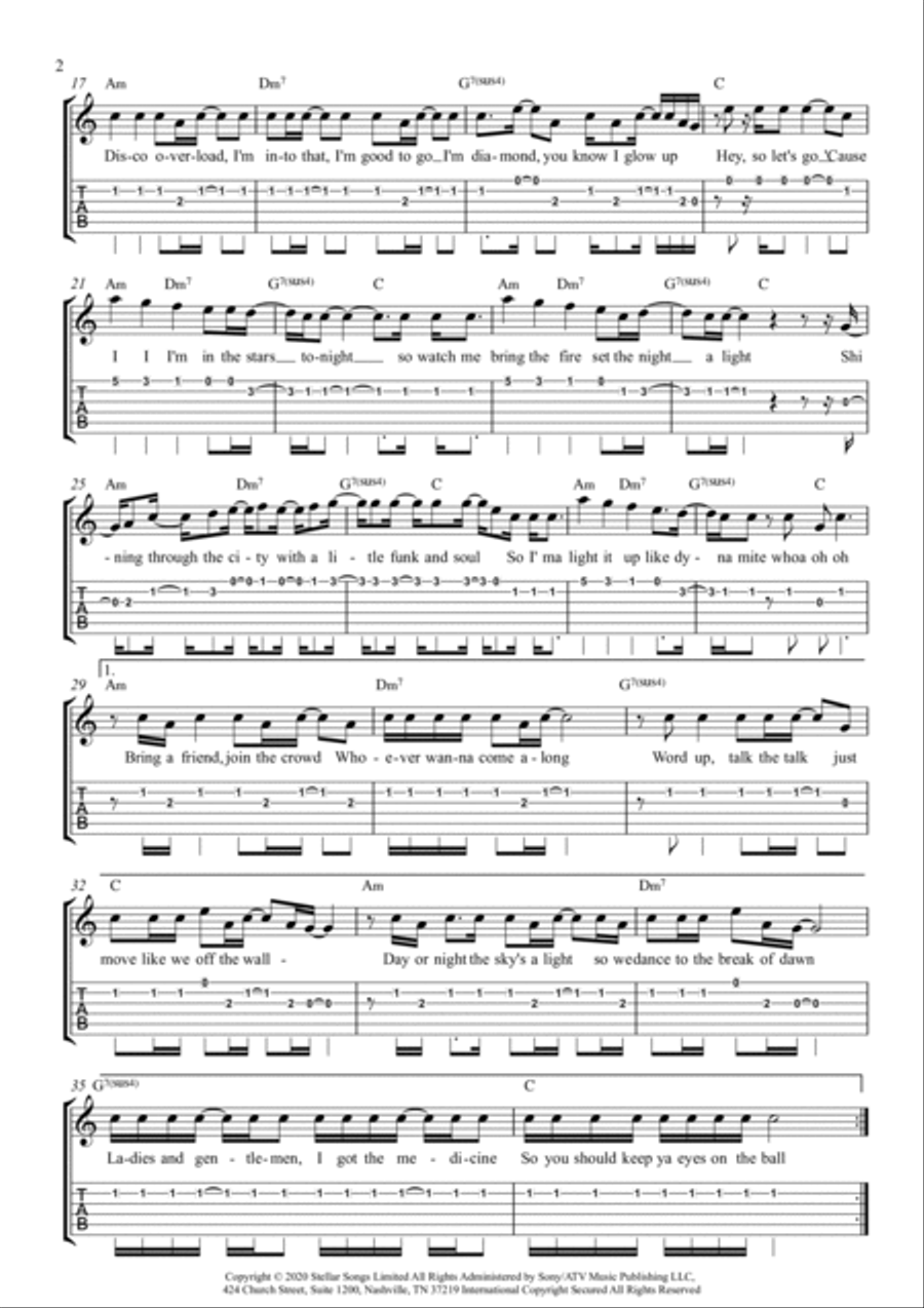 Dynamite Electric Guitar scores gallery preview page 2