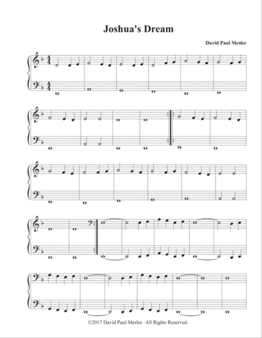 Joshua's Dream Piano Method scores gallery preview page 2