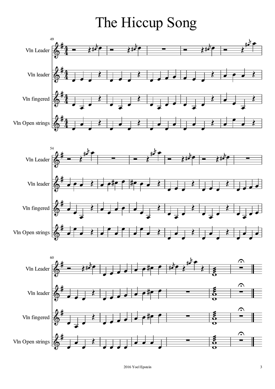 Open-String Symphony 2: easy violin ensemble pieces for mixed skill levels String Trio scores gallery preview page 6