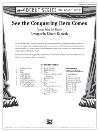 Book cover for See the Conquering Hero Comes: Score