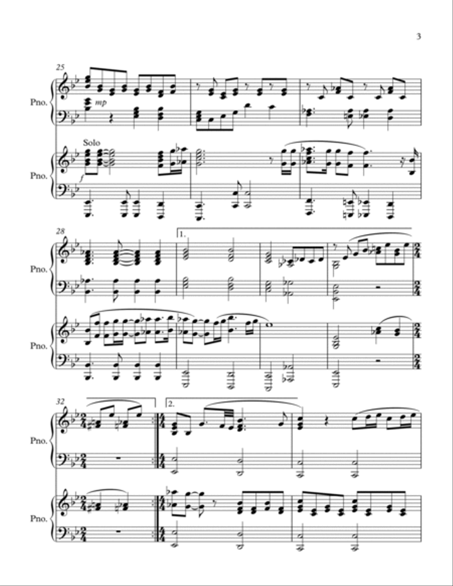 Bohemian Rhapsody 2 Pianos, 4-Hands scores gallery preview page 4