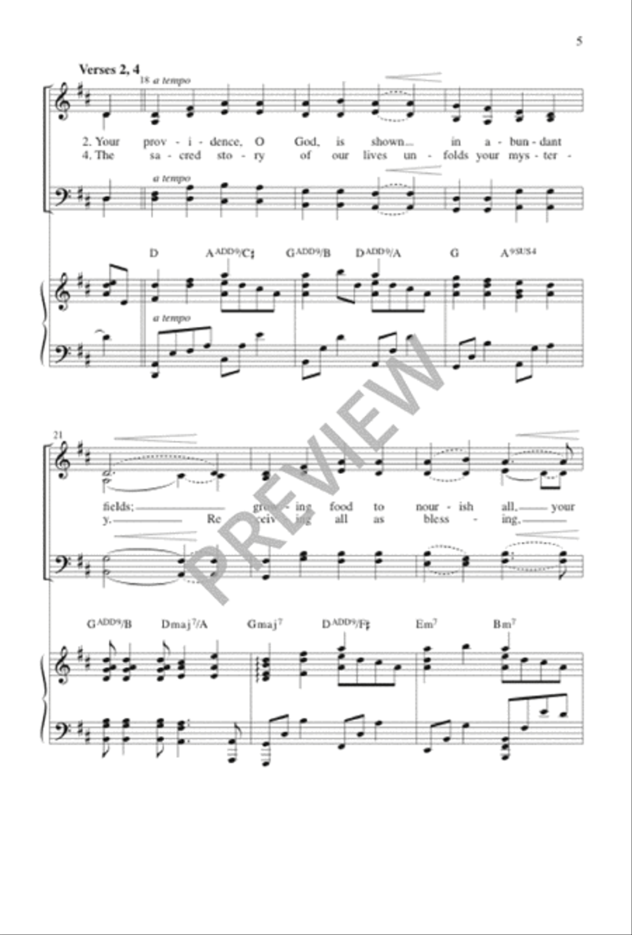 For the Beauty of the Earth 4-Part scores gallery preview page 6