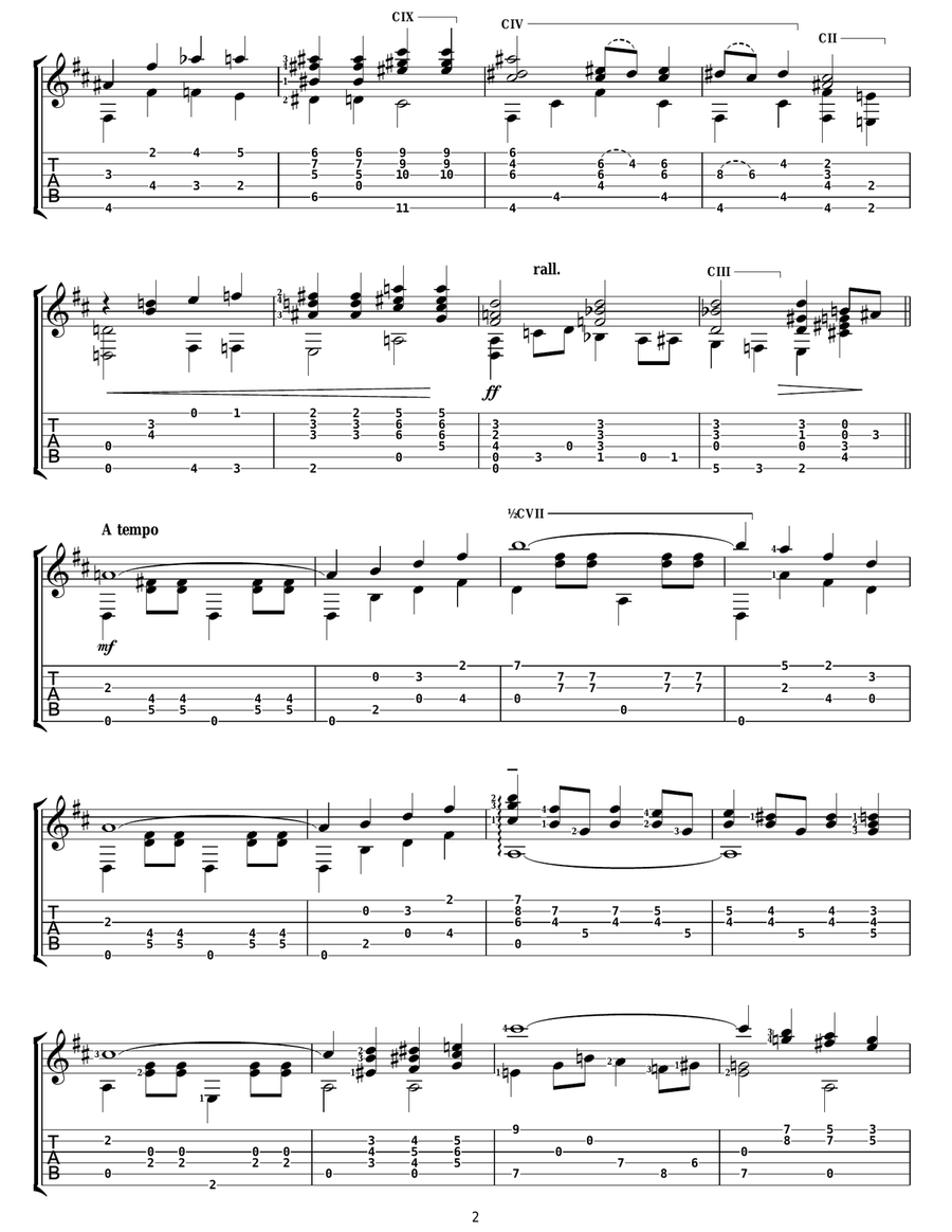 Idle Dreams Electric Guitar scores gallery preview page 2