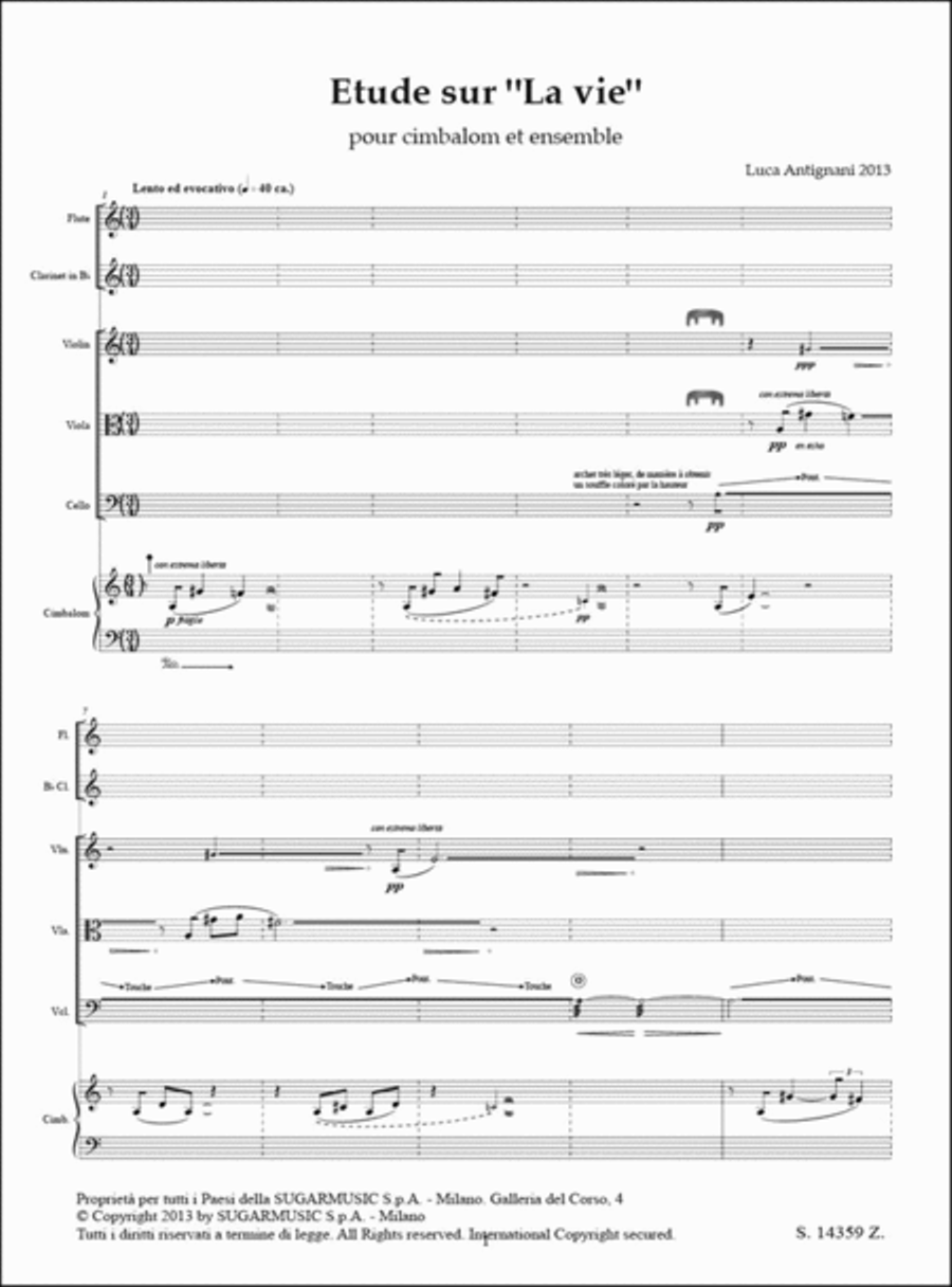 Etude Sur La Vie Clarinet scores gallery preview page 2