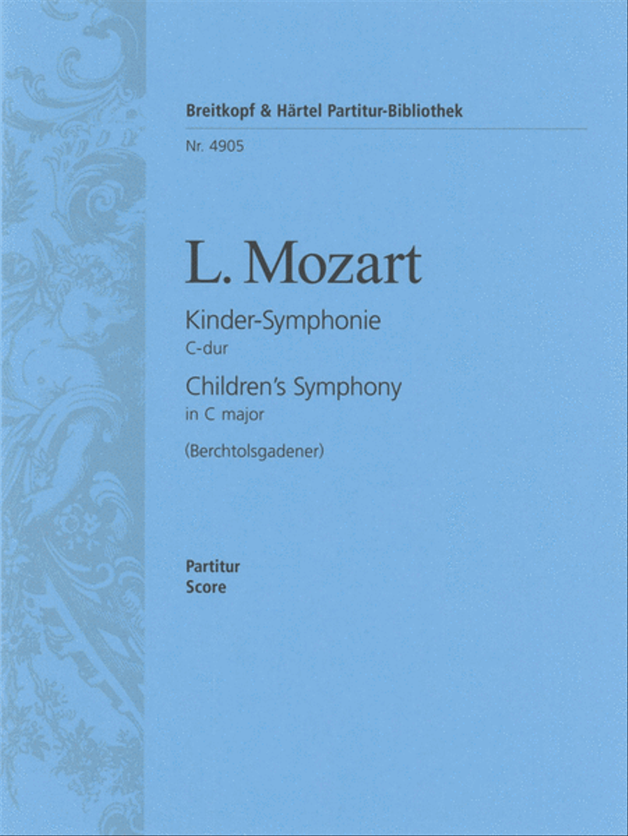 Children's Symphony in C major Orchestra scores gallery preview page 1