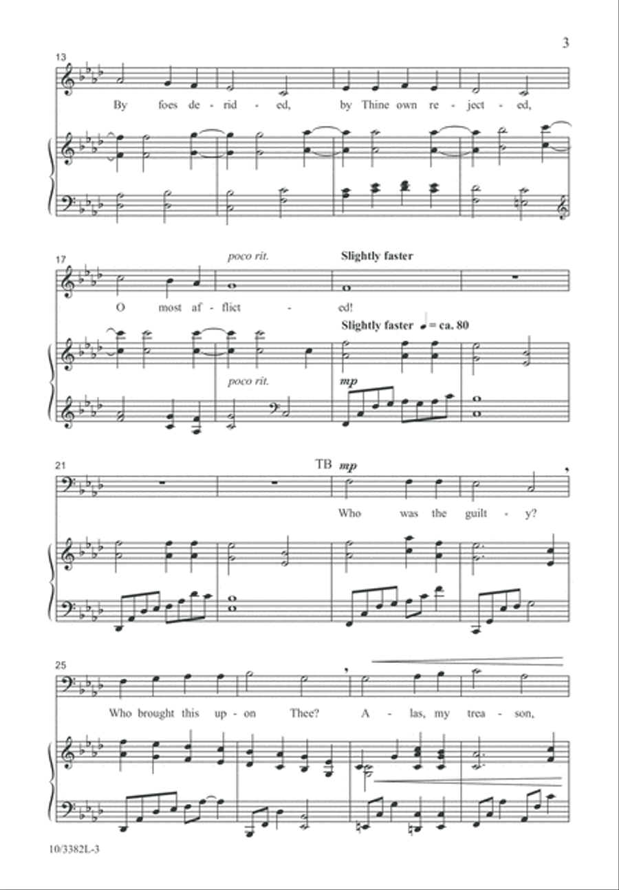 Ah, Holy Jesus 4-Part scores gallery preview page 4