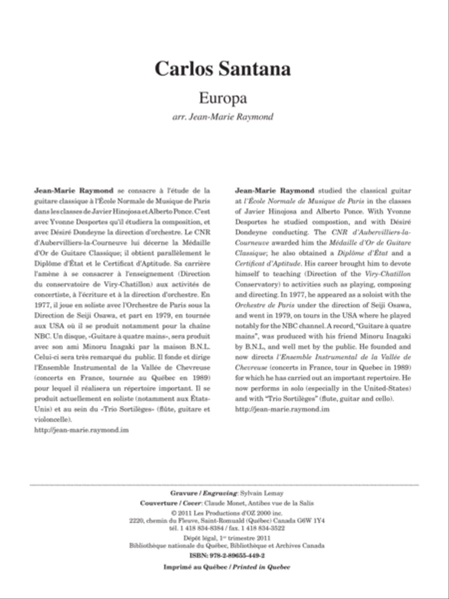 Europa Classical Guitar scores gallery preview page 2