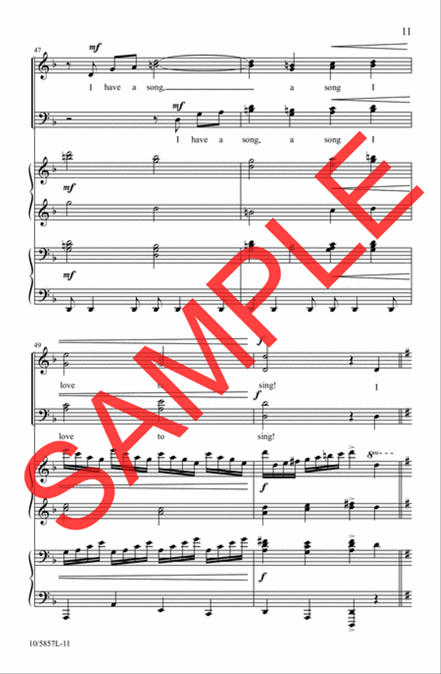 Since I Have Been Redeemed 4-Part scores gallery preview page 9