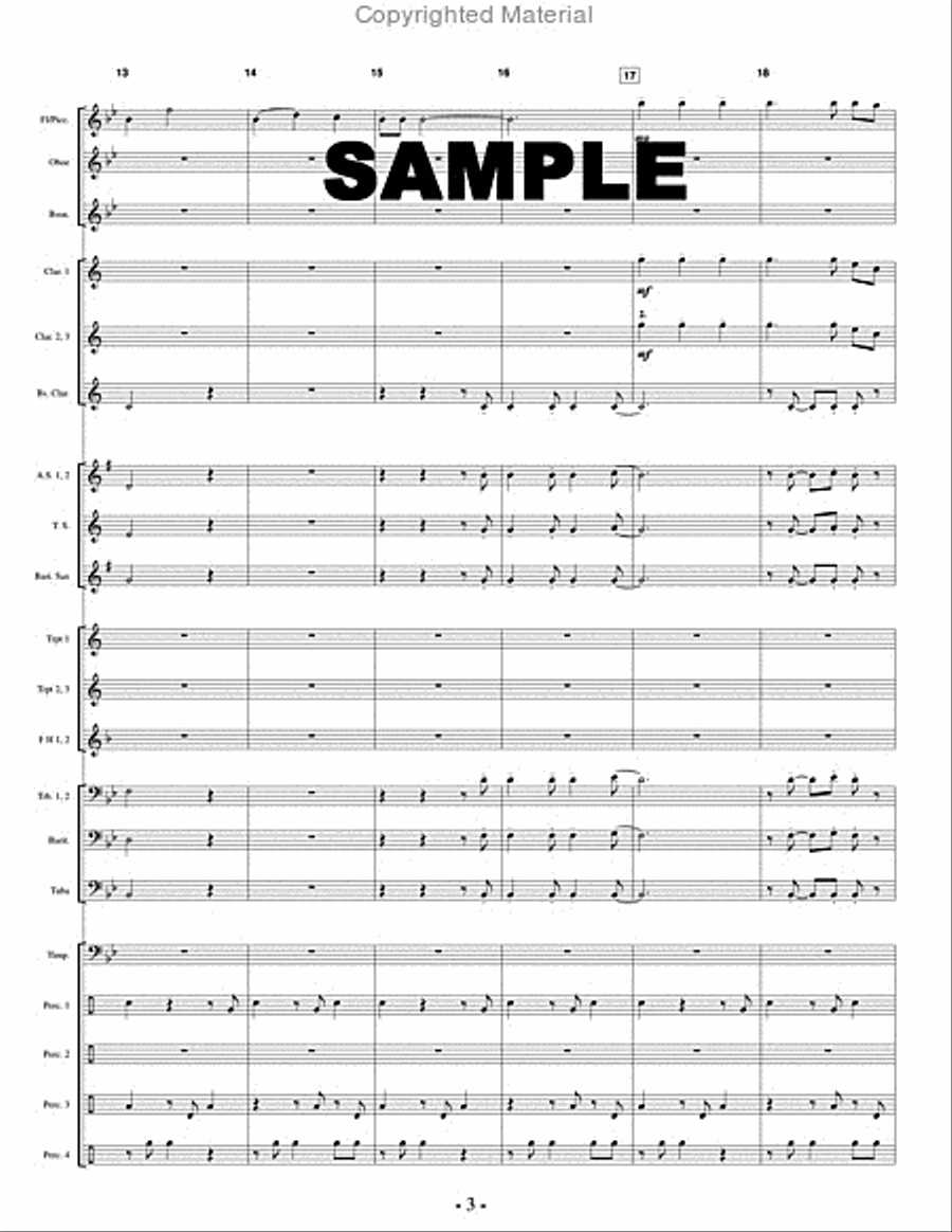 Subsaharan Rhythm Subsaharan Rhythm Concert Band scores gallery preview page 4