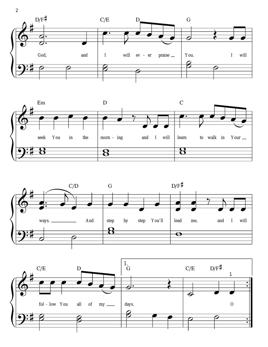 Step By Step Step By Step Easy Piano scores gallery preview page 2
