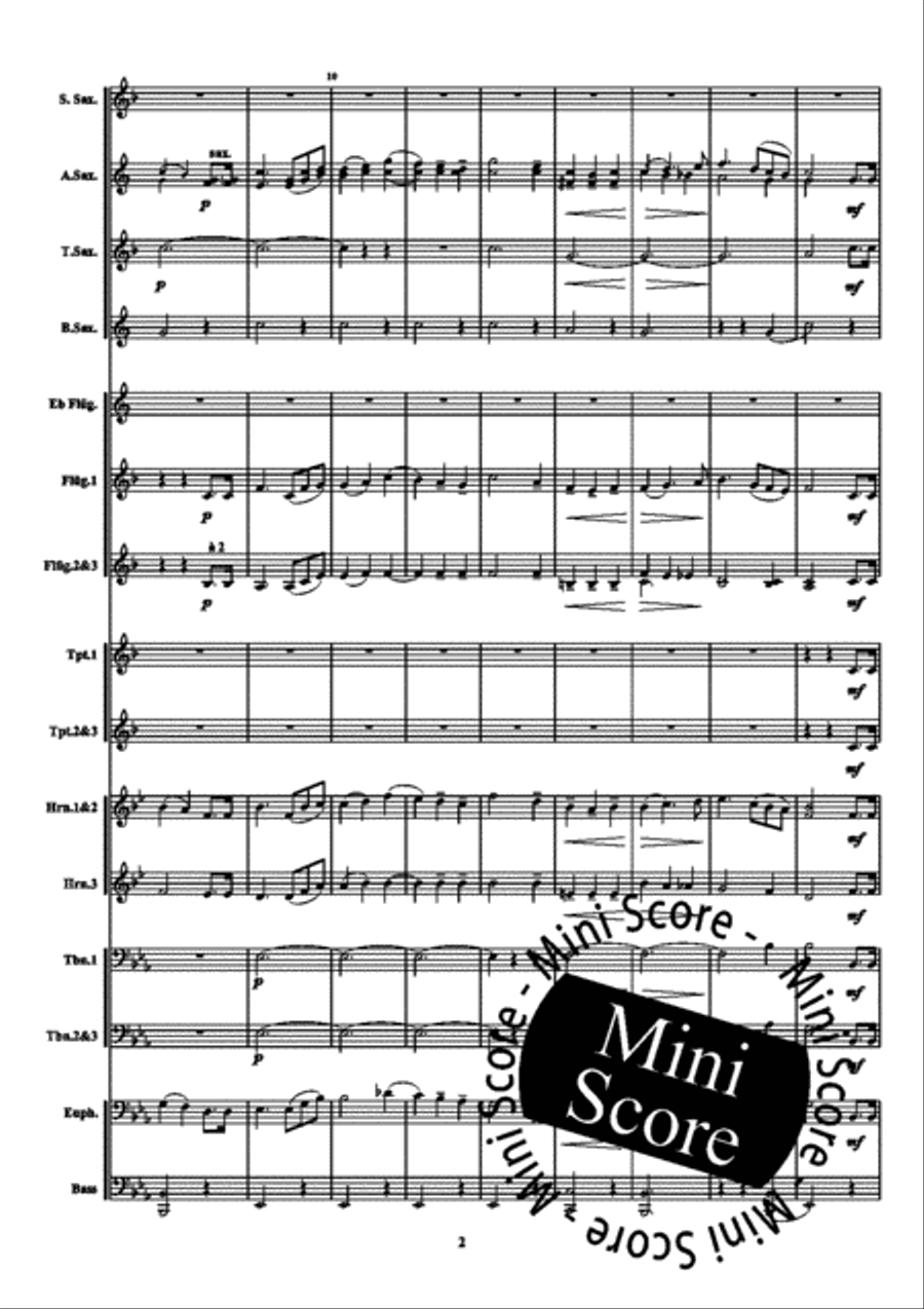 Notturno Fanfare Band scores gallery preview page 6