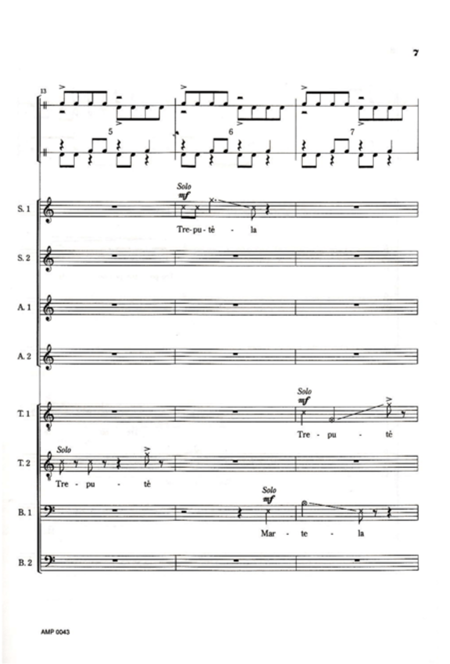 Trepute Martela Trepute Martela SSAATTBB scores gallery preview page 15