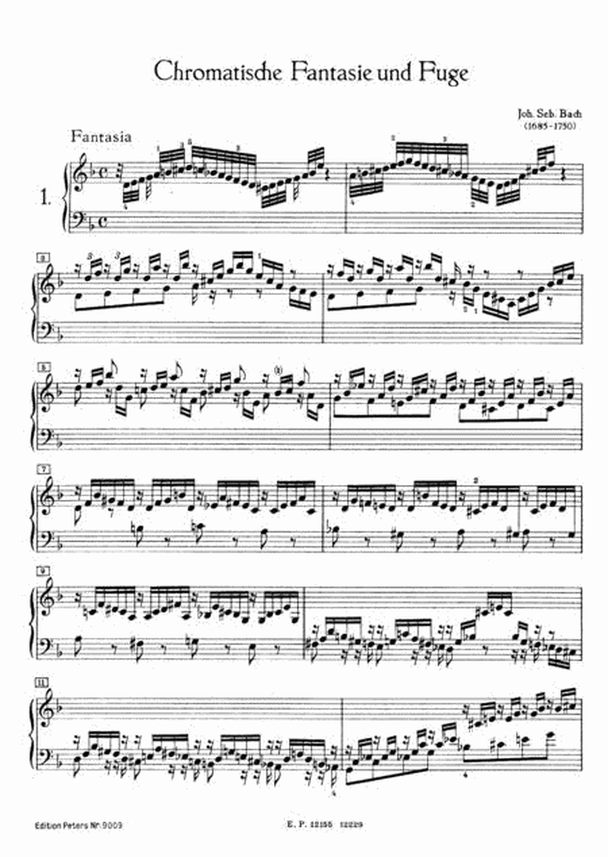 Chromatic Fantasia and Fugue BWV 903