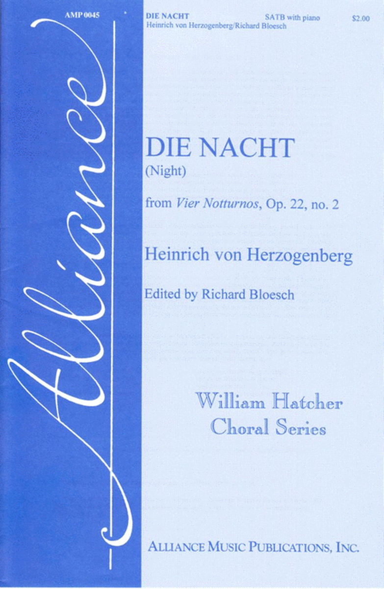 Die Nacht (from Vier Notturnos, Op. 22, no. 2) image number null