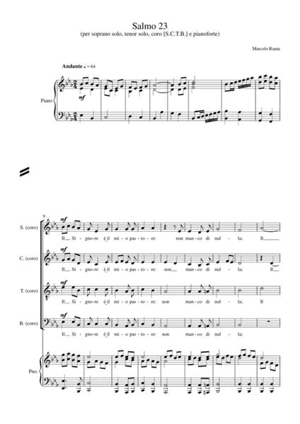 Salmo 23 per Soli, Coro e Pianoforte (Psalm 23 for Solo, Choir and Piano)