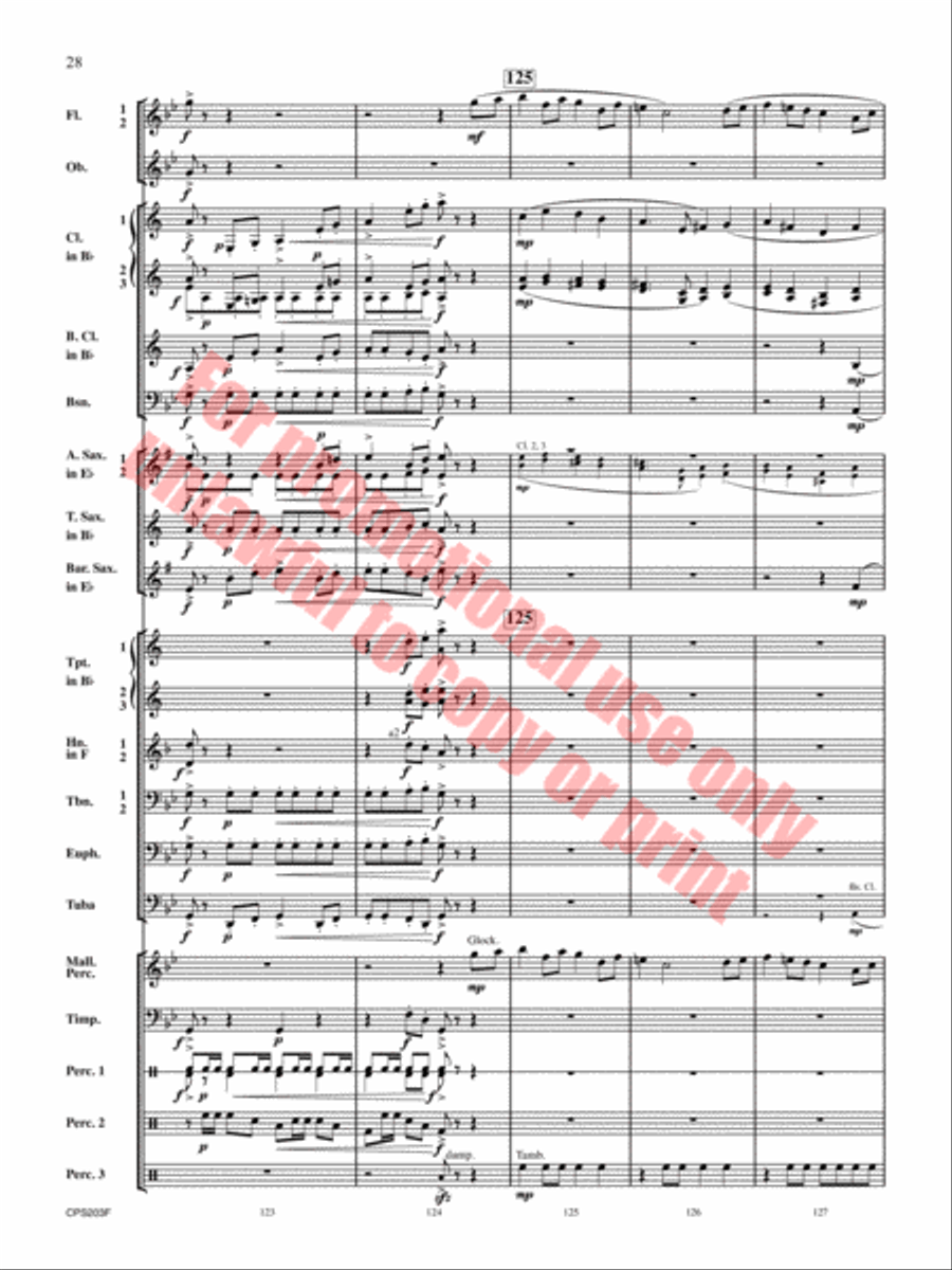 Red Hills Saga Concert Band scores gallery preview page 29