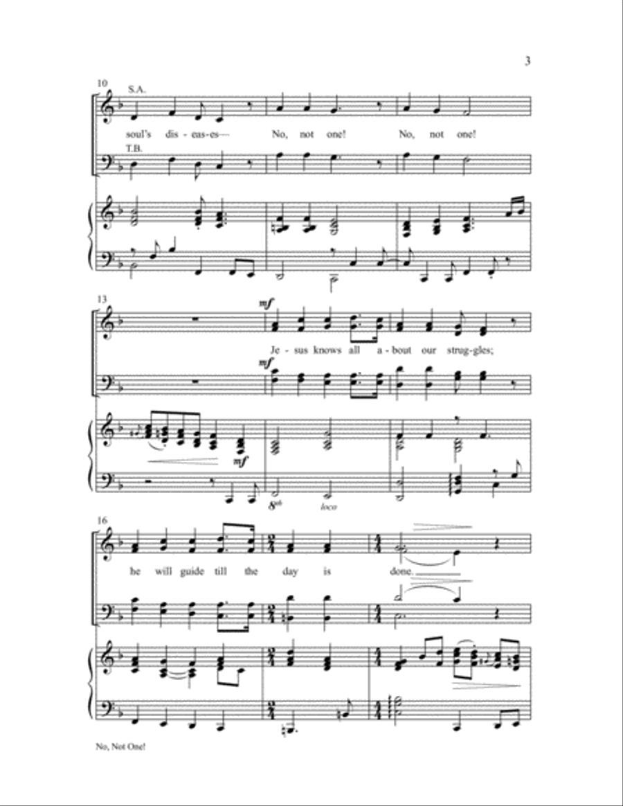 No, Not One! 4-Part scores gallery preview page 4