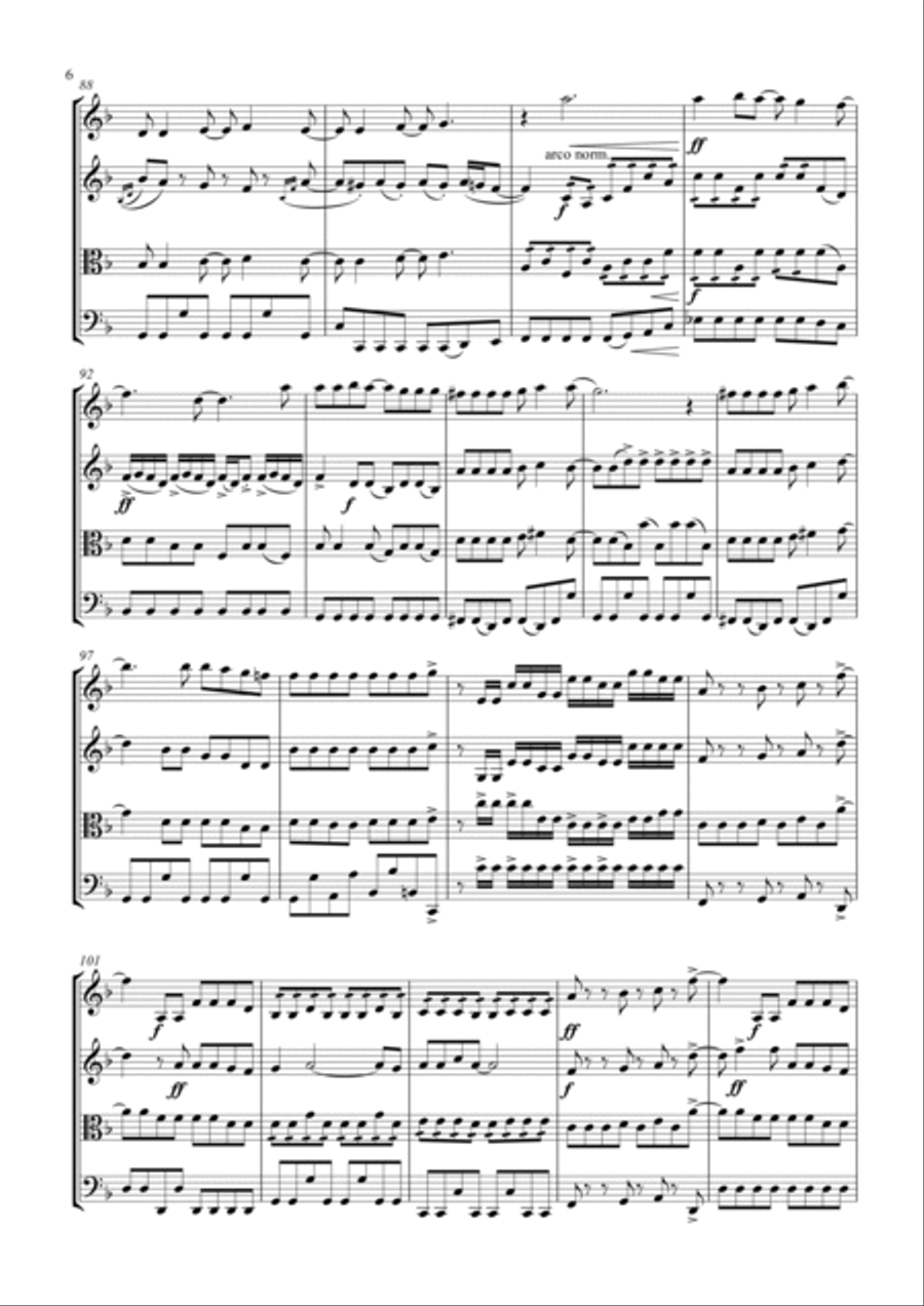 Don't Stop Me Now Don't Stop Me Now String Quartet scores gallery preview page 6