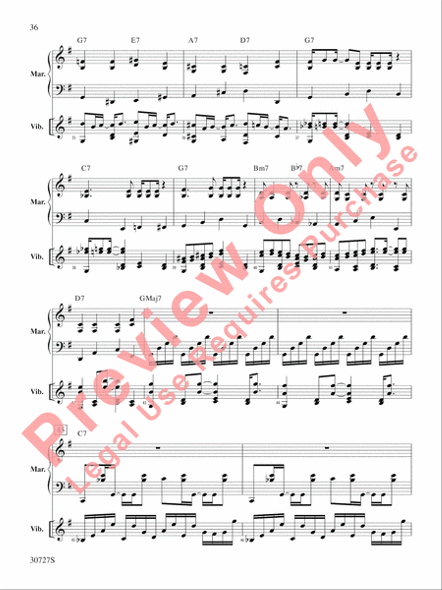 The Gershwin Mallet Collection Percussion scores gallery preview page 37