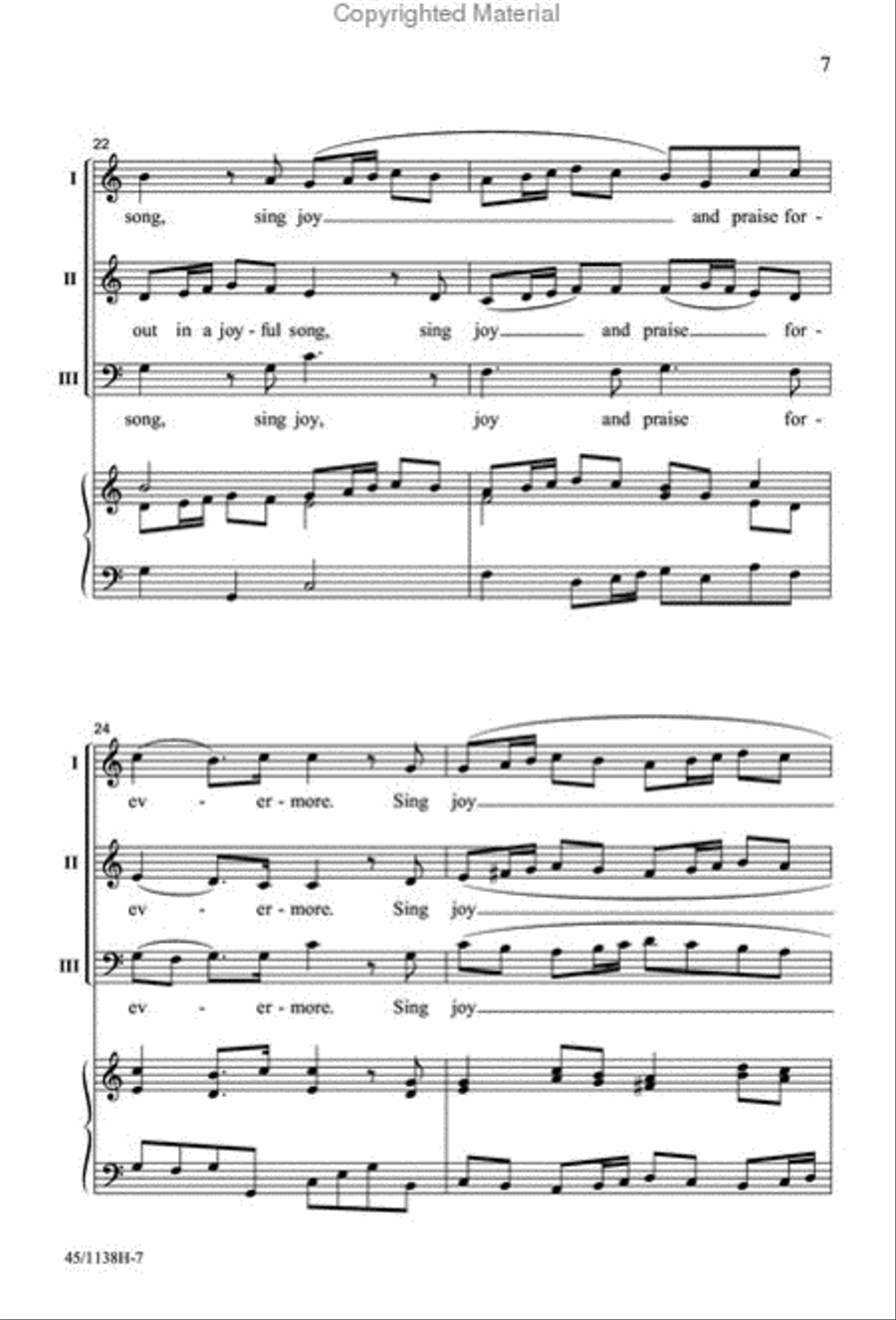 Masterworks and Madrigals for Middle School Choirs SSA scores gallery preview page 6