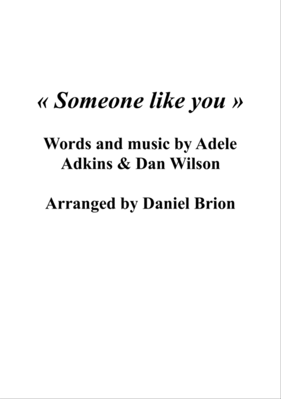 Someone Like You Guitar scores gallery preview page 1