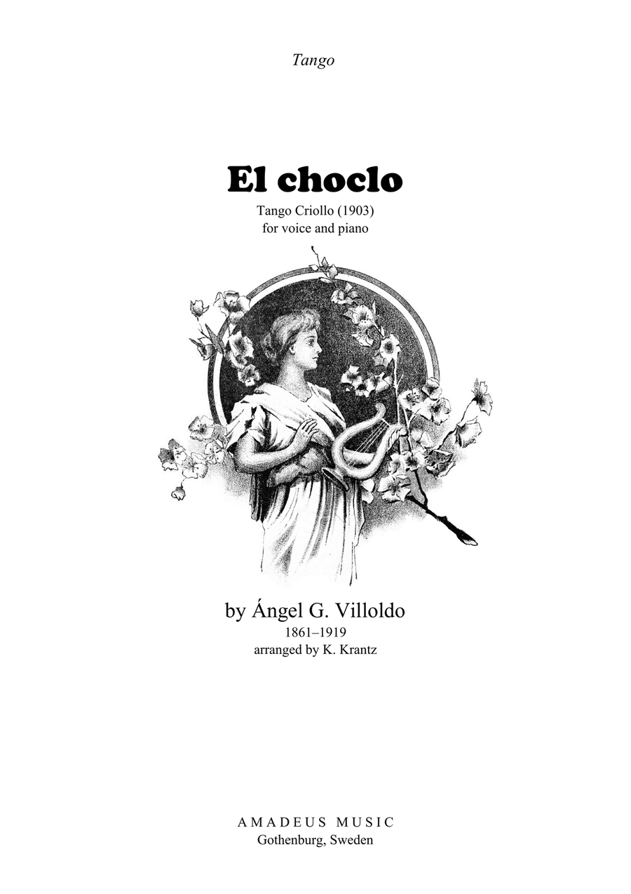 El choclo for voice and piano with guitar chords Piano, Vocal, Guitar scores gallery preview page 1