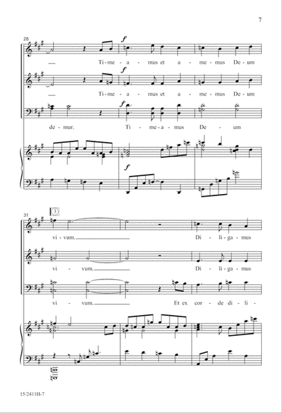 Ubi Caritas Ubi Caritas 4-Part scores gallery preview page 7