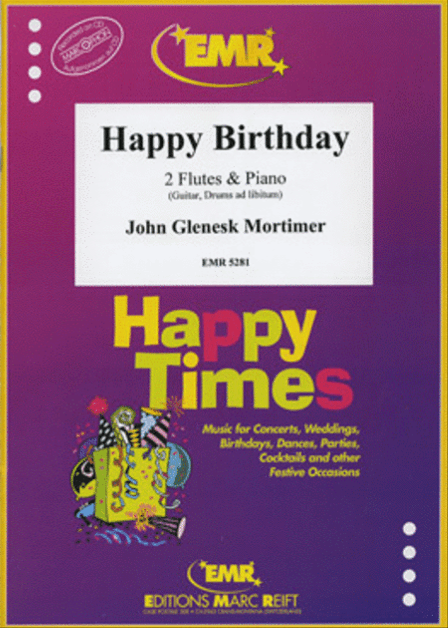 Happy Birthday Flute Duet scores gallery preview page 1