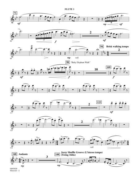 Mancini! - Flute 1