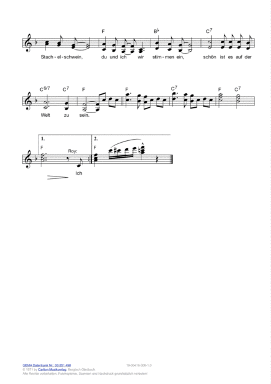 Schon ist es, auf der Welt zu sein Voice scores gallery preview page 4