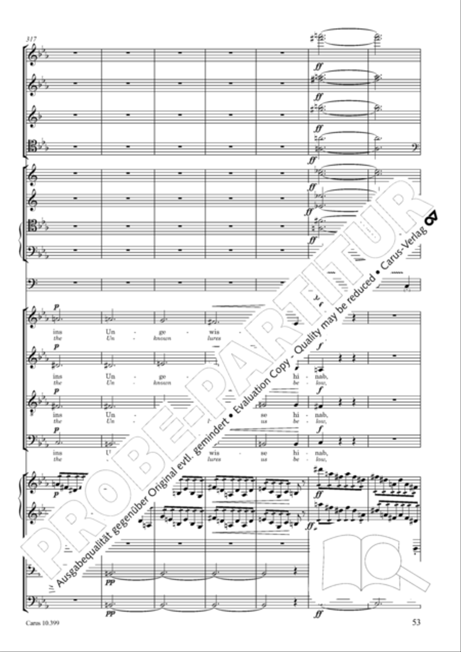 Schicksalslied, Op. 54 4-Part scores gallery preview page 54