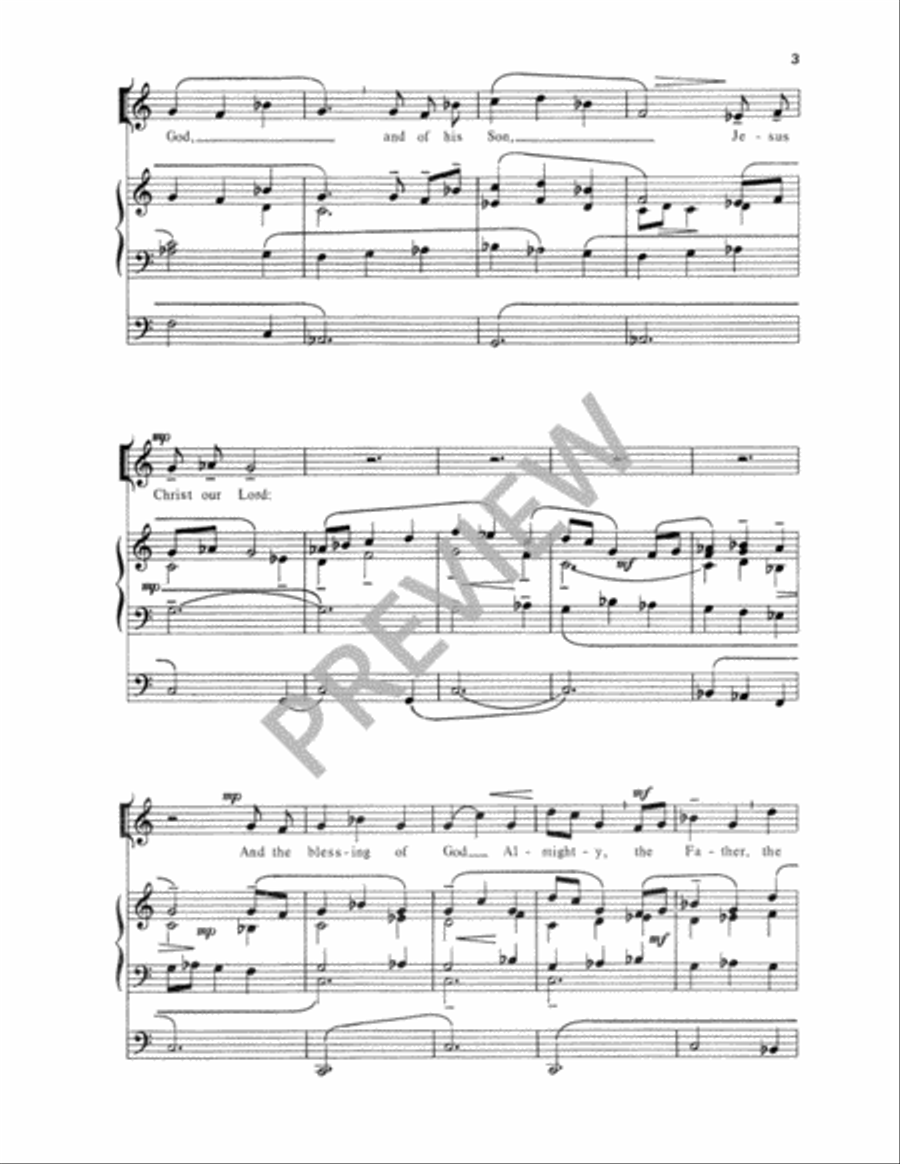 A Blessing Unison Choir scores gallery preview page 4